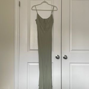 ARITZIA WILFRED SAGE GREEN MIDI DRESS